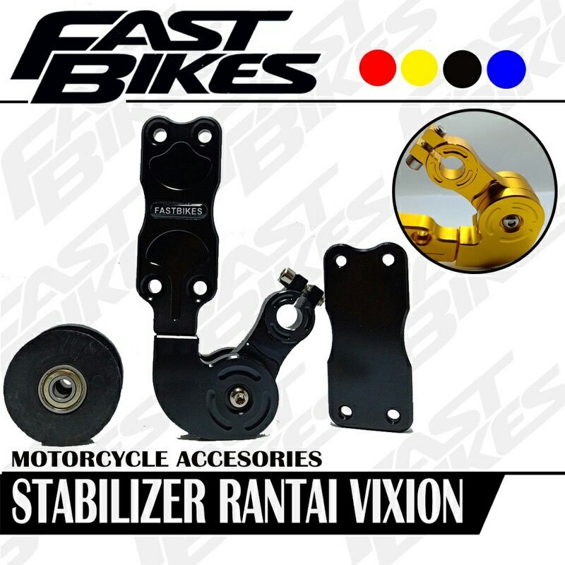 Stabilizer Tensioner Stelan rantai full cnc Vixion Fu Byson CB150R Mega Pro Verza Tiger Mx king ninja