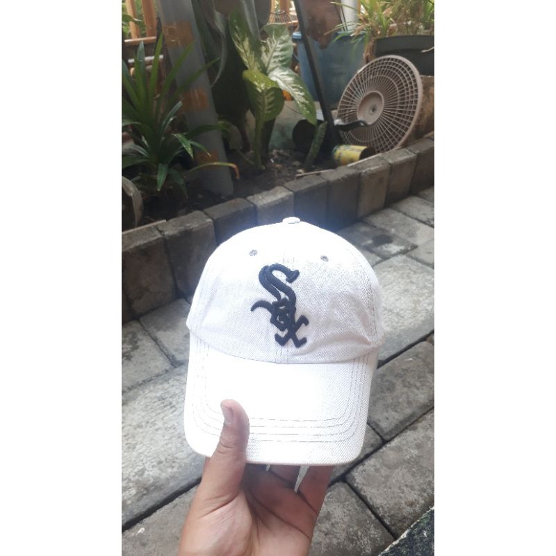 Cap / Topi MLB White SOX Second Import