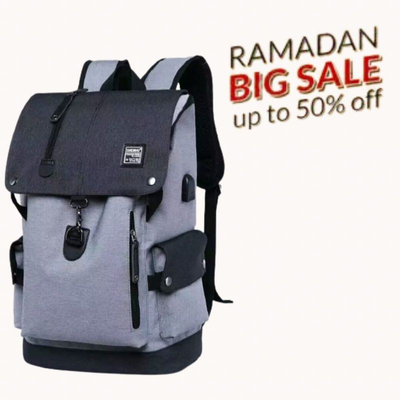 Tas Murah Tas Pria ZB RDN 069 Distro Ransel Punggung Backpack Cowok Keren Sek BRAN NB-Tp BJ