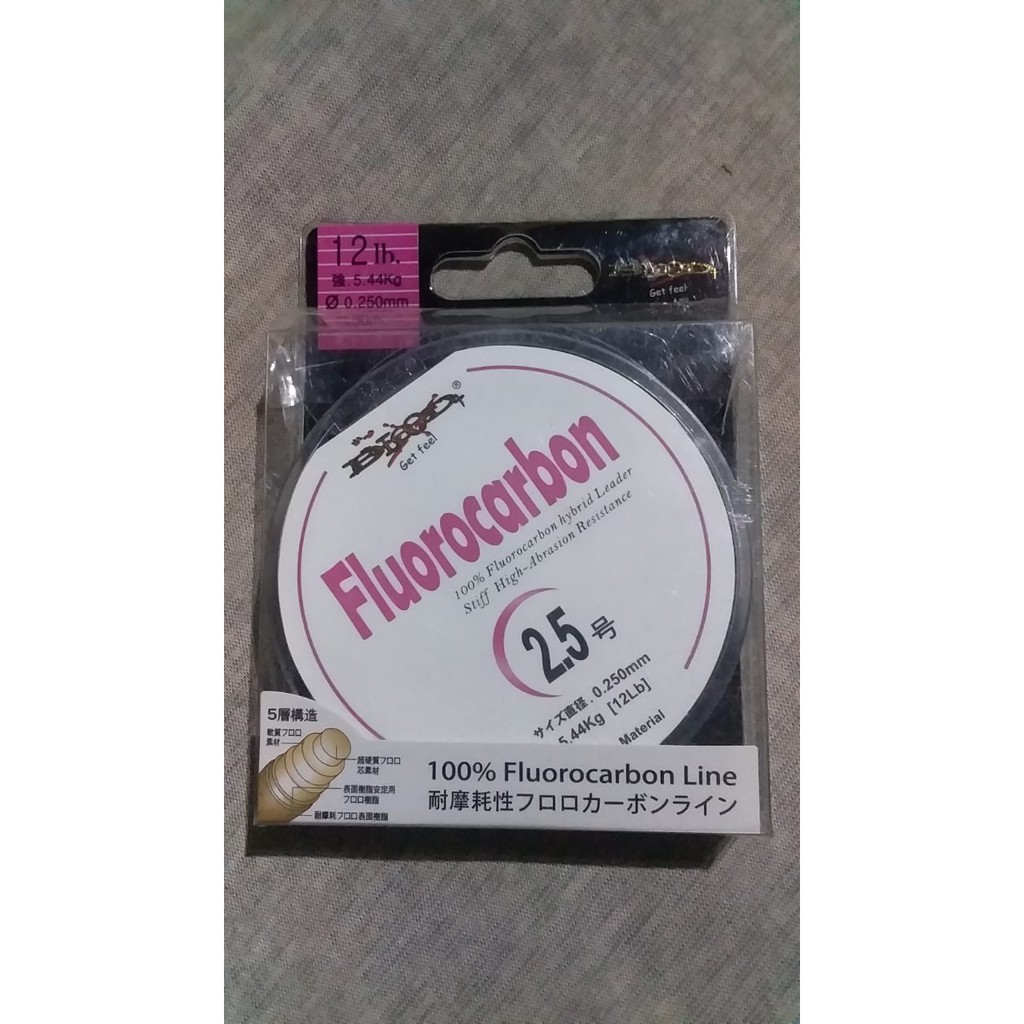 senar pancing blood fluorocarbon 0.16 mm - 0.40 mm