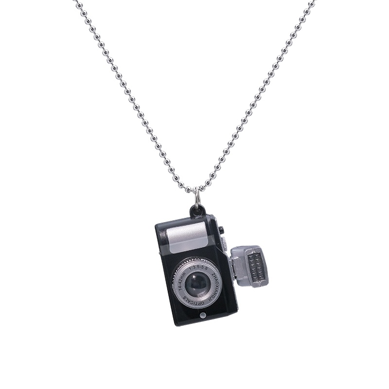 Camera Necklace Accessories Chain Simple Versatile Trendy