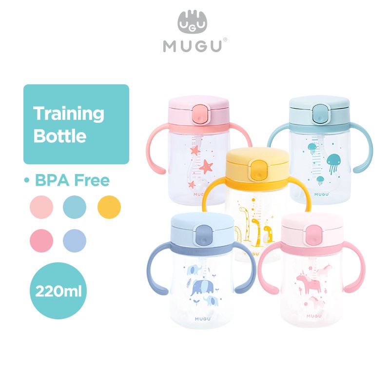 Makassar ! Training Bottle / Botol Minum Anak MUGU 220 ML