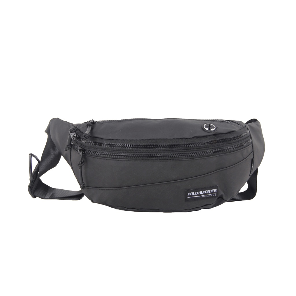 [KLIKTAS] Tas Pinggang Kasual Pria Polo Hummer 19038 - Waistbag Pria