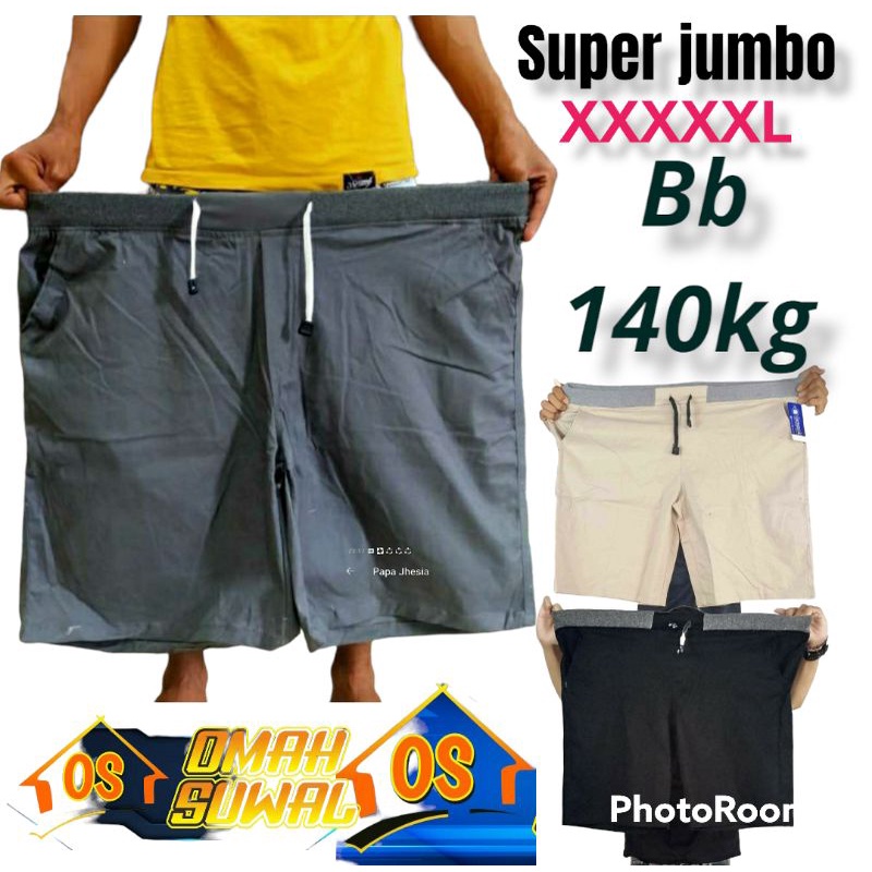 CELANA PENDEK PRIA SUPER JUMBO POLOS / CELANA CHINOS BESAR / CELANA PENDEK JUMBO CELANA KOLOR BIG SIZE XXXXL MURAH SIZE 39_54