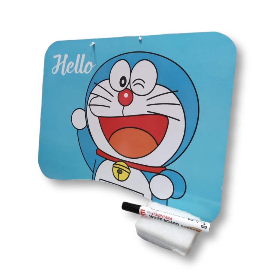 Papan Tulis Anak Motif Karakter / Papan Tulis Karakter / White Board Free Spidol Dan Penghapus