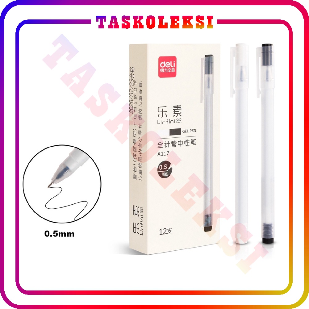 ☛TK☚ DS015 Gel Pen Pulpen Gel Tinta Hitam 0.5mm Desain Unik