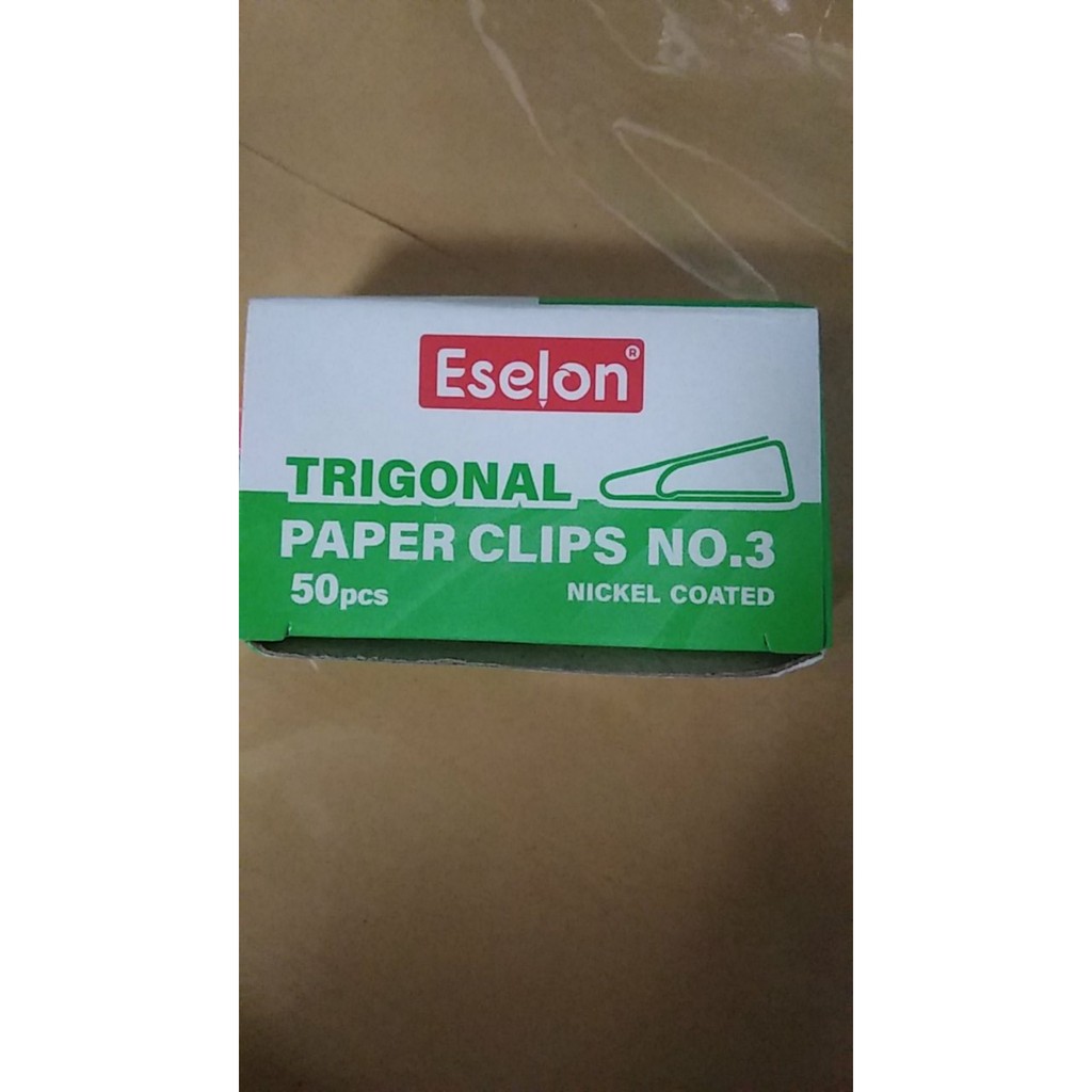 

(22gr) Paper Clips / Penjepit Kertas No3 / Trigonal Paper Clips