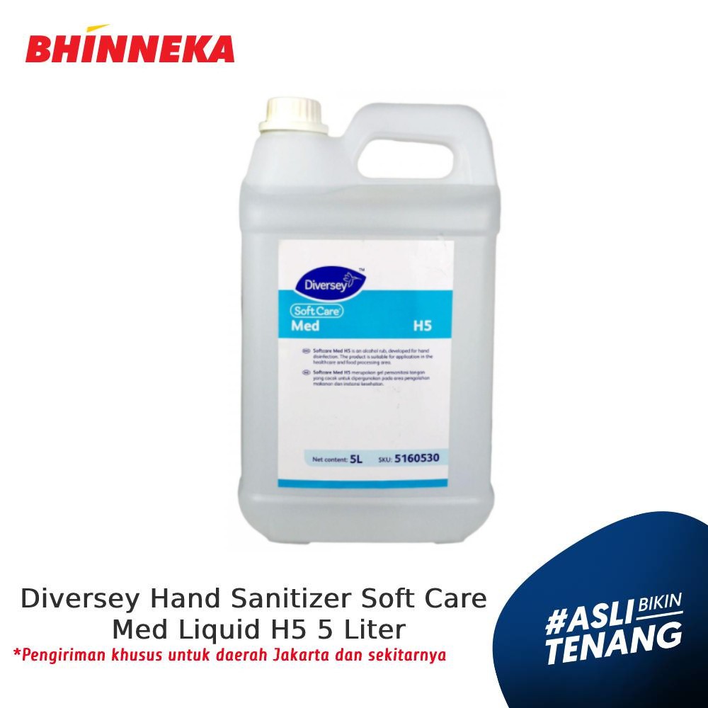 Diversey Hand Sanitizer Soft Care Med Liquid H5 5 Liter Shopee Indonesia