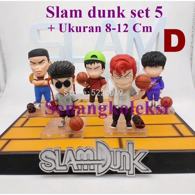 ACTION FIGURE MAINAN Slam Dunk Sakuragi Hanamichi Rukawa Kaede Akagi SET OF 5-Slam Dunk D
