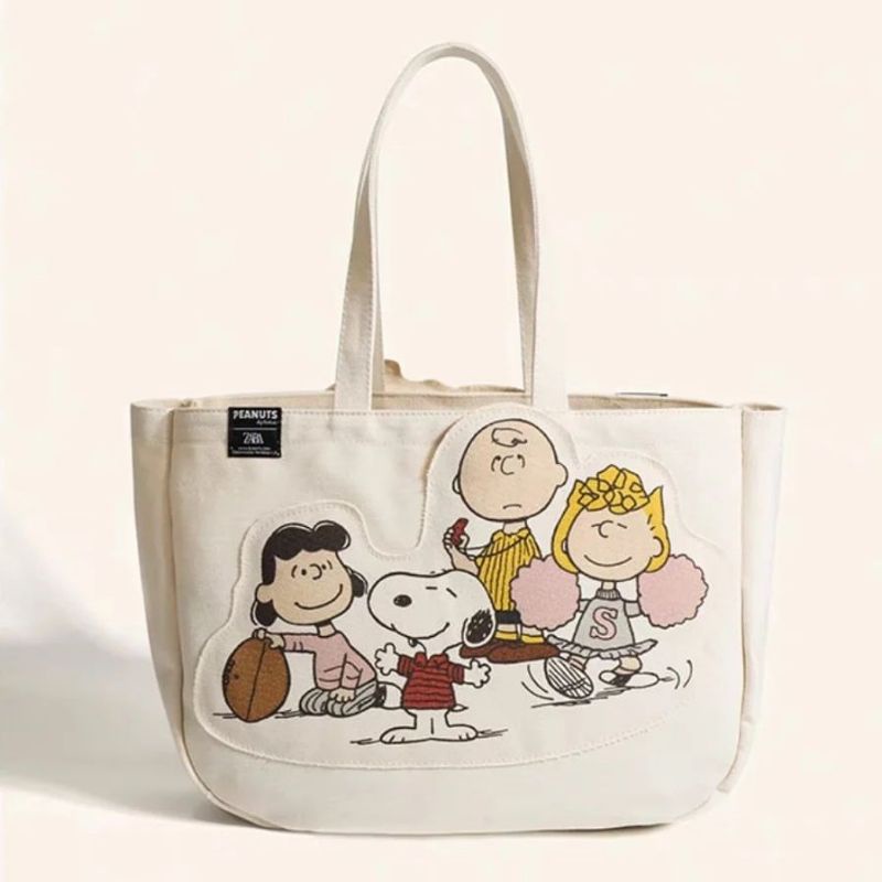 ZRA PEANUTS TOTE BAG