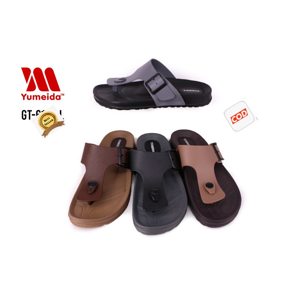 yumeida sandal karet pria sandal jepit karet laki-laki sandal yumeida panema terbaru