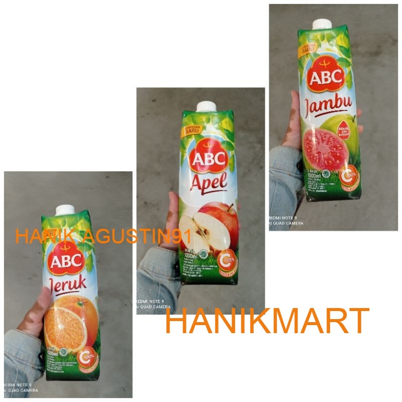 

ABC Jus Jeruk / Jus Jambu / Jus Apel 1 L HM91