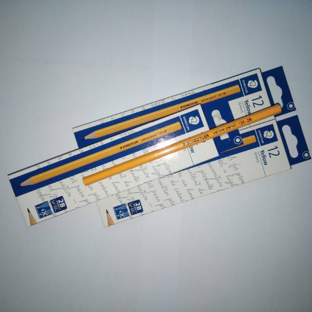 Staedtler Yellow Pensil 133-2B / Pensil Ujian / Pensil 2B / Pensil Staedtler / Pensil Kantor