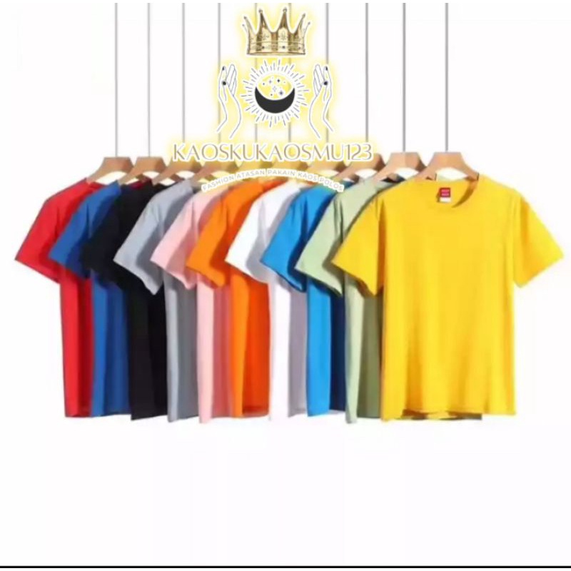 SPESIAL PROMO ( BISA COD ) PROMO KAOS POLOS LENGAN PENDEK SOFT PE ATASAN PRIA WANITA OVERSIZE JUMBO 