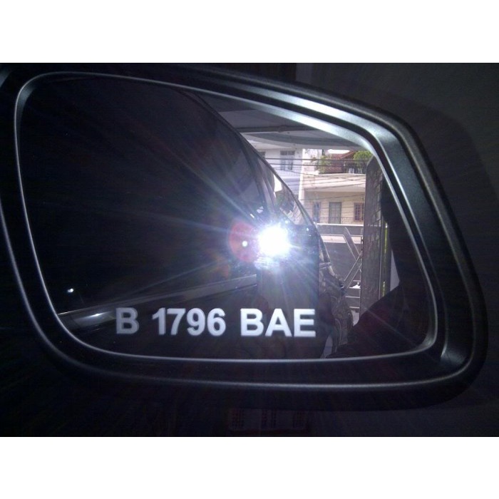 Sticker / Stiker Grafir Nopol / Plat Nomor Kaca Spion Mobil