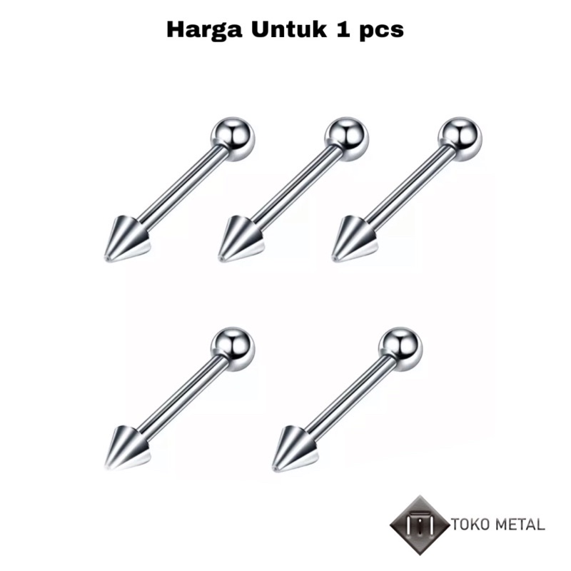 ANTING 100% TITANIUM KUALITAS TINGGI TINDIK/PIERCING UNTUK PRIA &amp; WANITA [TOKO METAL]