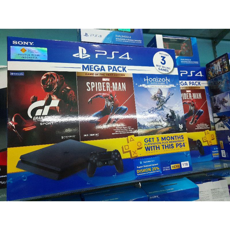 Ps4 slim mega pack 3 hdd 1tb