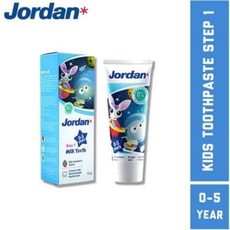 Jordan Pasta Gigi Bayi Step 1 (0-5 tahun) 75gr