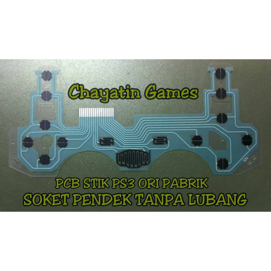 PCB STIK PS3 ORI PABRIK SOKET PENDEK (TANPA LUBANG)