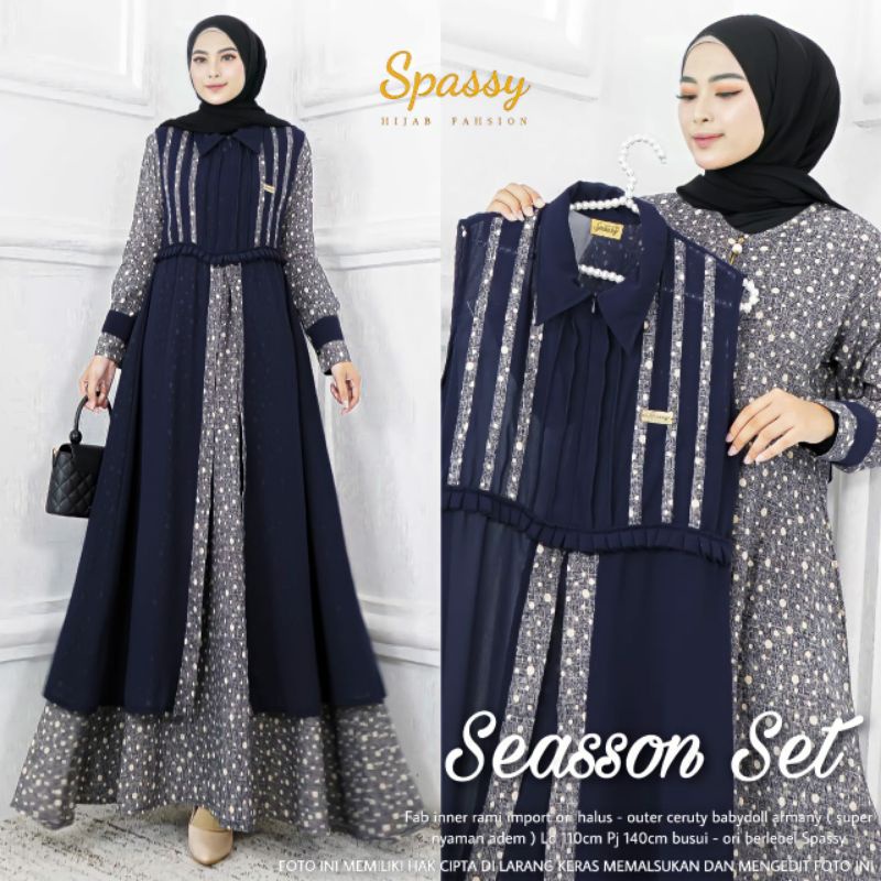 Gamis Muslimah Pakaian Wanita Pakaian Wanita Muslimah Pakaian Kekinian Dress Spassy