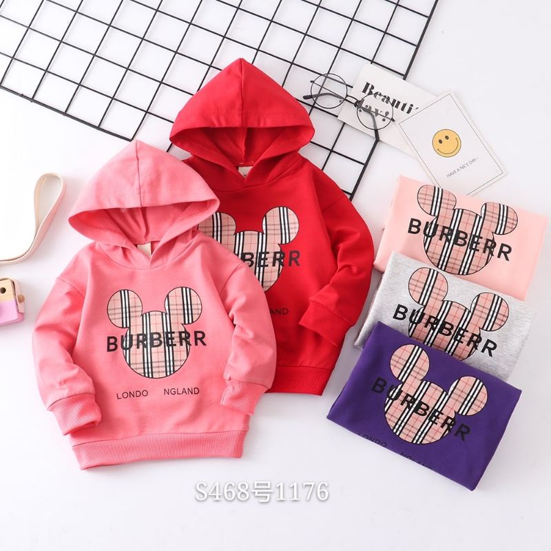 sweater hodie mickey head burberry