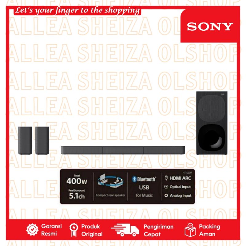 SONY HT-S20R SOUNDBAR  HOME THEATER 5.1 CH  400W