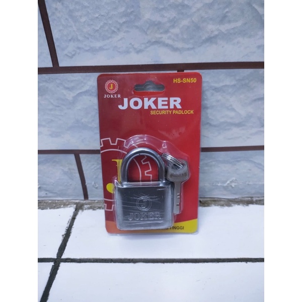 Gembok Pagar Leher Pendek berbagai Ukuran Stainless / Gembok Padlock Joker