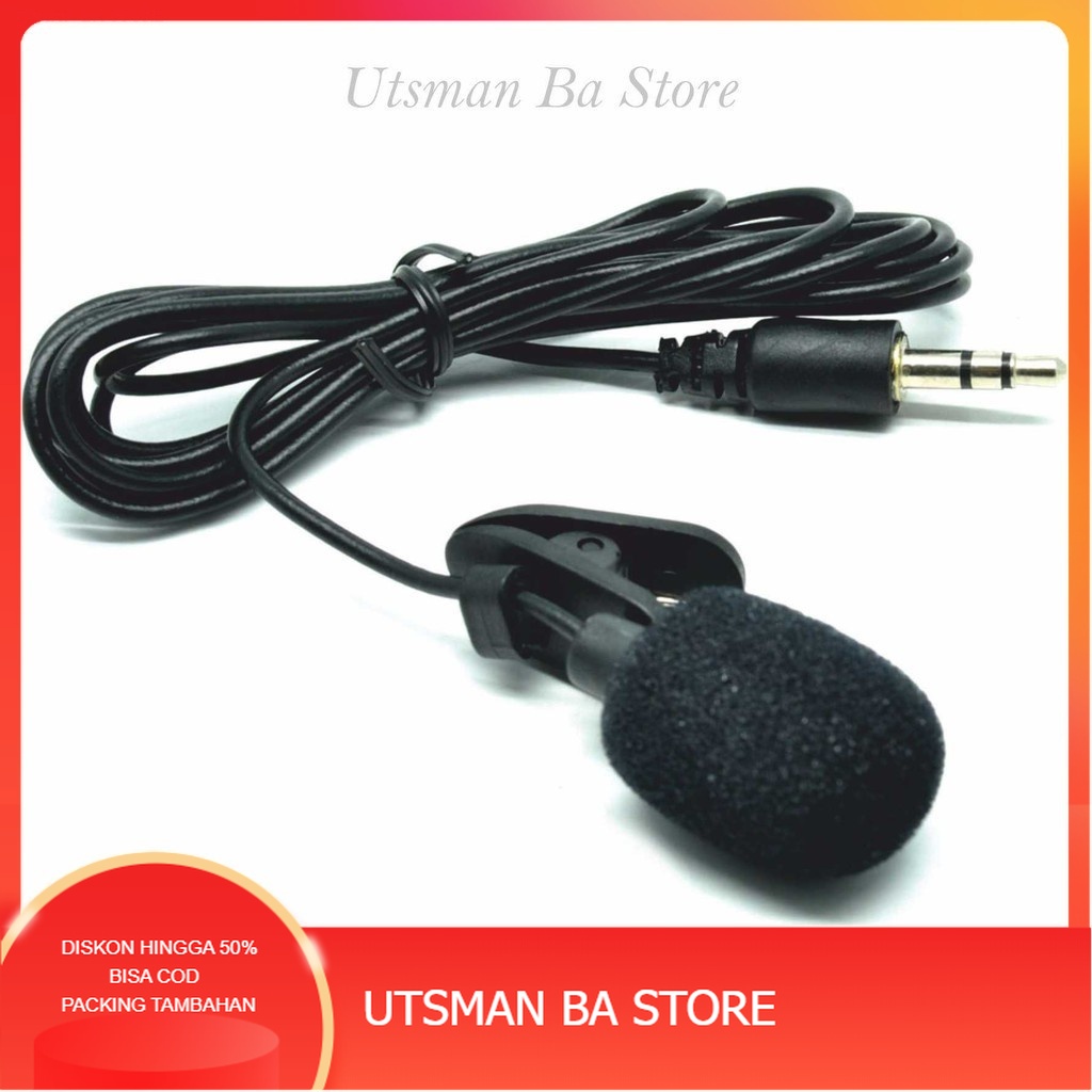 MIC KLIP ON MIC CLIP ON MIC VLOG MIC YOUTUBER MICROPHONE