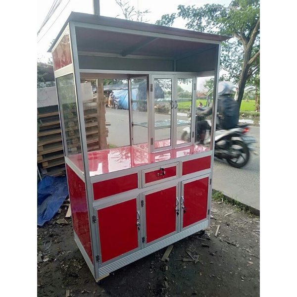 gerobak alumunium acp serbaguna