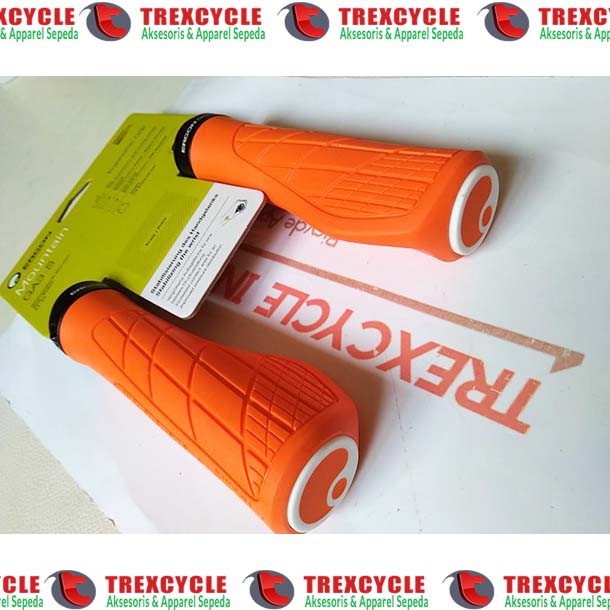 Handgrip ERGON GA3 ORANGE untuk Sepeda MTB dan Sepeda Lipat