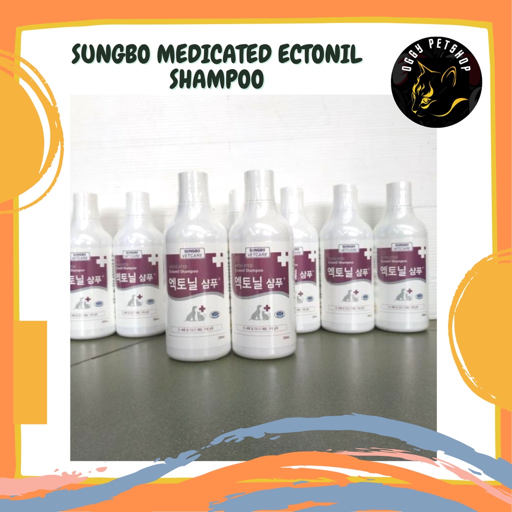 Sungbo Medicated  Ectonil Shampoo 250ml Shampo Kucing Anjing