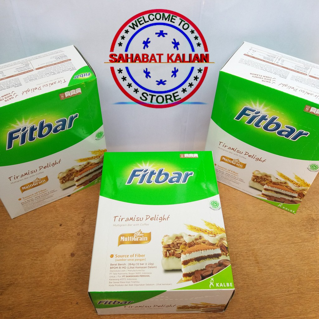 FITBAR TIRAMISU MULTIGRAIN 20GR 1 BOX ISI 12 PCS