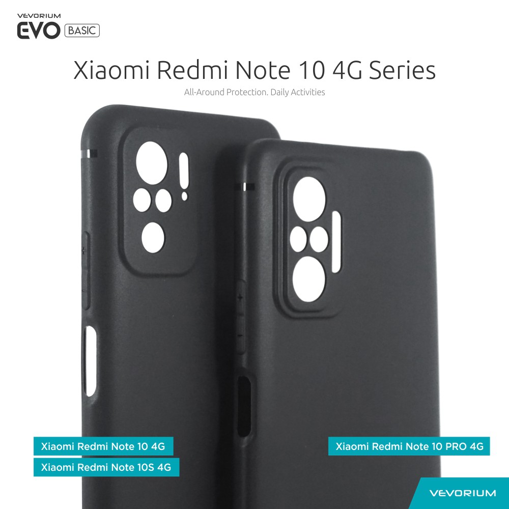 VEVORIUM EVO BASIC Xiaomi Redmi Note 10 4G 10S 4G 10 PRO 4G Soft Case Softcase