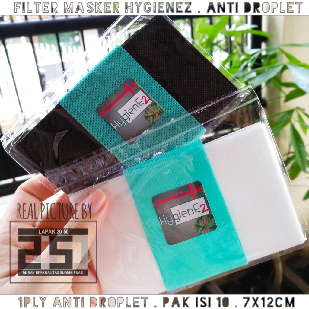 MASKER KAIN 3 LAPIS FILTER ANTI VIRUS REFILL ANTI AIR DROPLET ISI 10 HYGIENEZ MURAH PM 2.5 MASKER