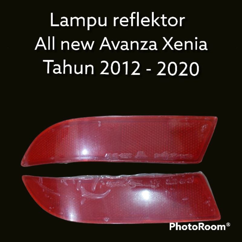 lampu reflektor mata kucing bemper belakang all new avanza xenia tahun 2012 2013 2014 2015 2016 2017