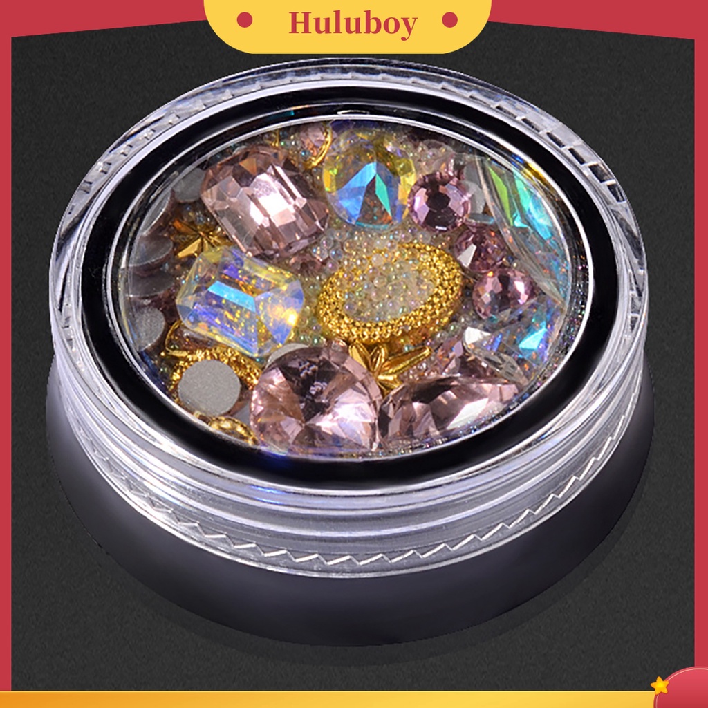 Huluboy Huluboy♡ Manik-manik Berlian Imitasi 3D Warna-Warni Untuk Dekorasi Nail Art
