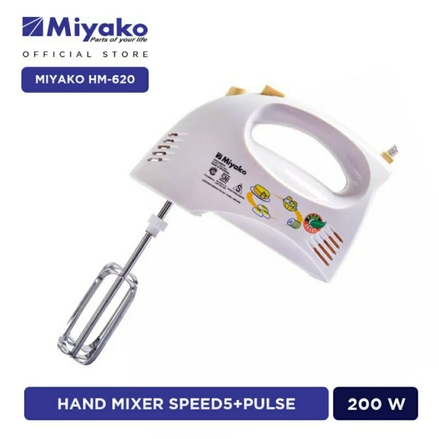 MIXER MIYAKO PENGADUK PENGOCOK PENCAMPUR KUE HM620 HM 620 HAND MIXER