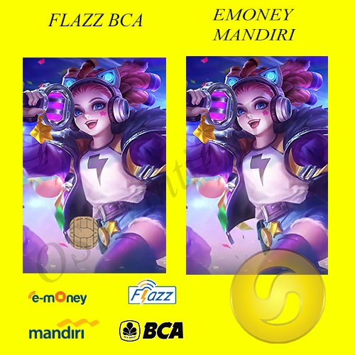 CUSTOM KARTU FLAZZ BCA GENERASI 2 ATAU EMONEY/SALDO 0 -LYLIA EDITION