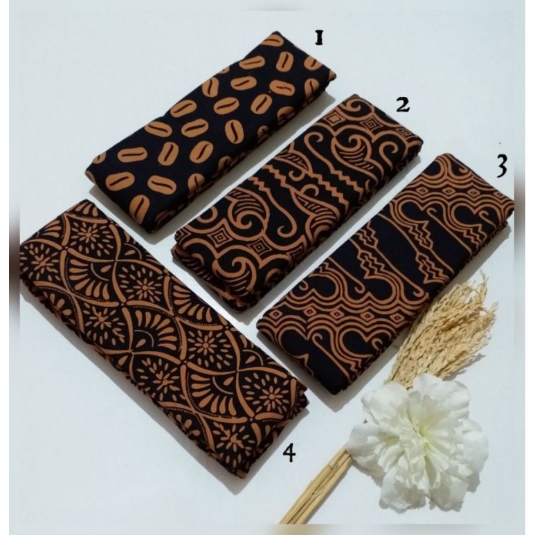 Kain Batik Cap Garutan Coklat Hitam Batik Coklat Hitam Kain Batik Cap Coklat Hitam Batik Cap Garutan