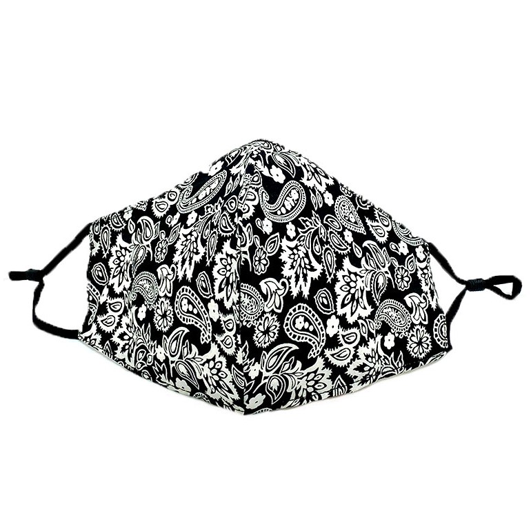 

La Floret 1 pc Masker Kain 100% Cotton 3 ply PM 2.5 filter pocket design Mask