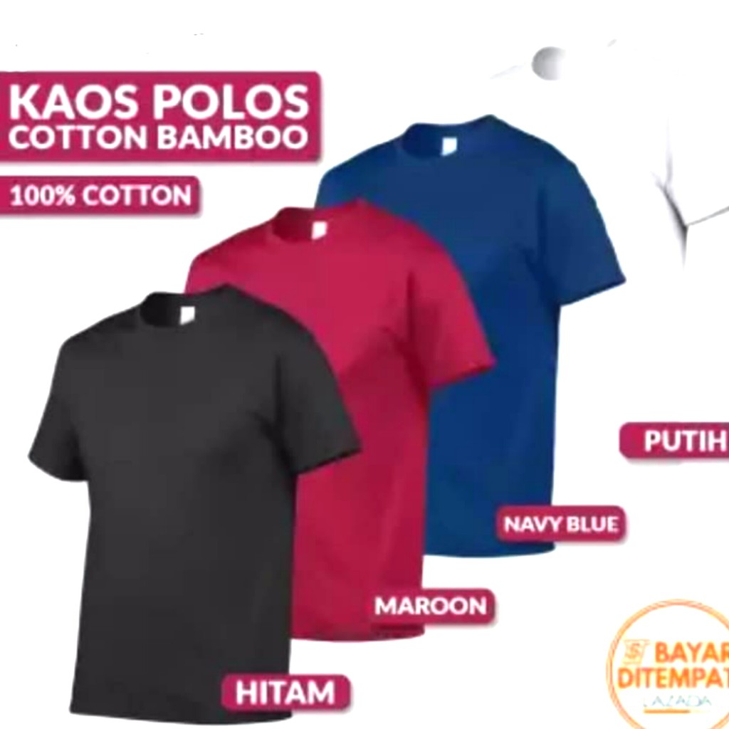 kaos katun polos bambu kaos polos 24s kaos polos pria kaos pria lengan pendek kaos murah KE95