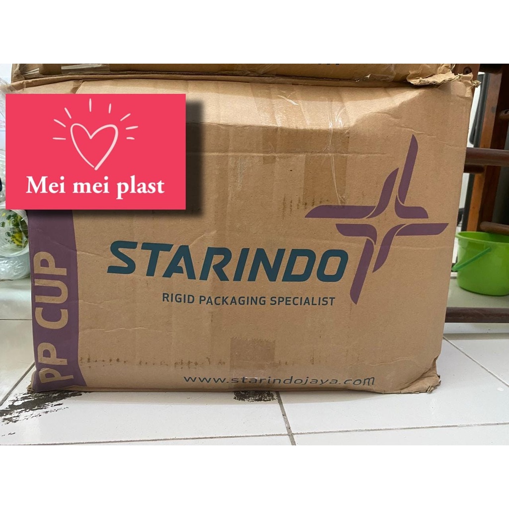 GELAS POP ICE/GELAS BUBBLE/GELAS OZ/GELAS PLASTIK TEBAL STARINDO OVAL 14 OZ DAN 18 OZ ISI 1000 PCS T