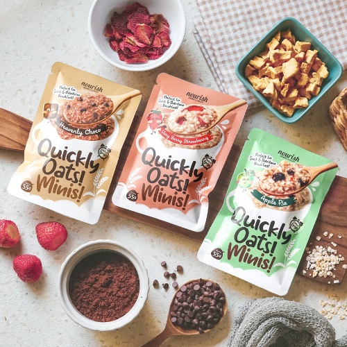 Quickly Oats! Minis! Instant Oatmeal Apple Pie Sachet 55gr