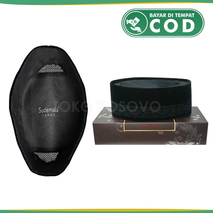 OBRAL Peci Songkok Kopiah Hitam LASER PROFIL SUDEMALA BASIC Tinggi 9 - RANDOM, No 5