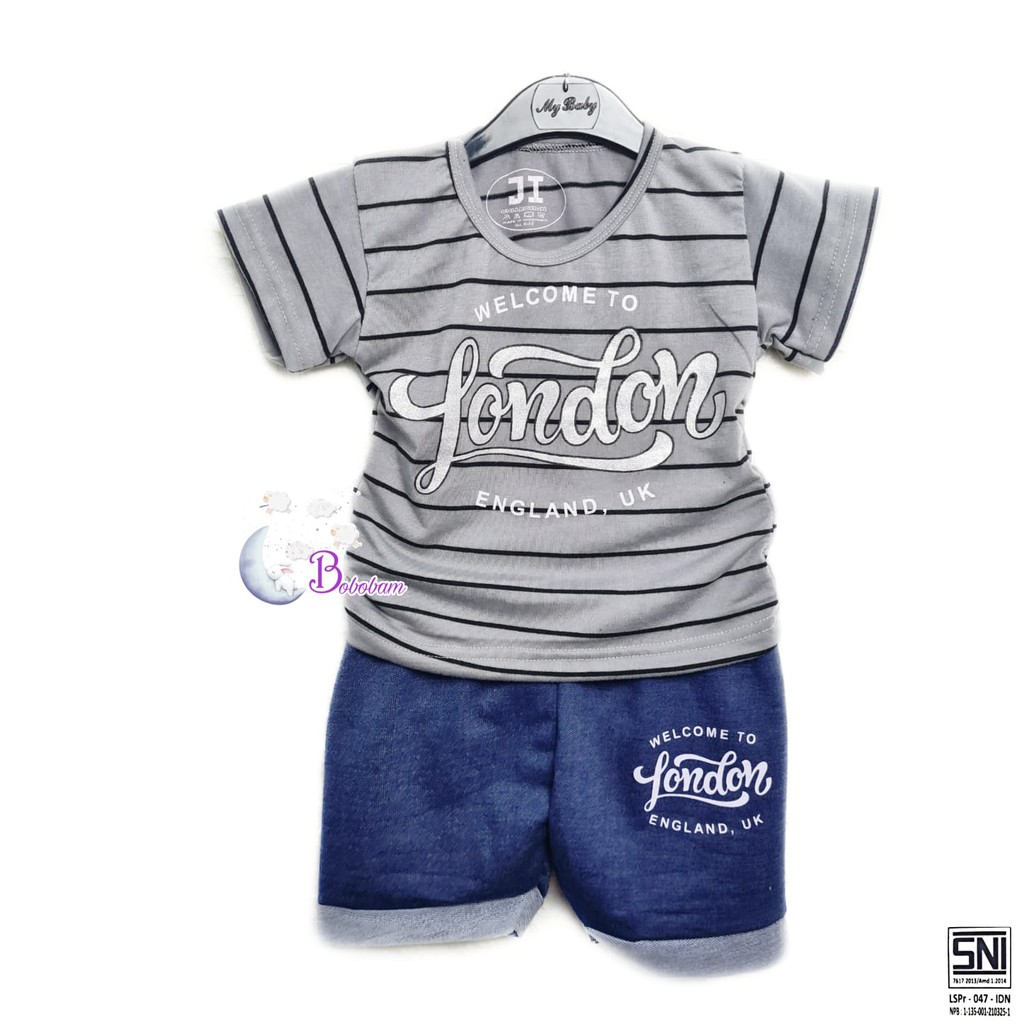 BOBOBAM BAJU BAYI LAKI LAKI  SETELAN ANAK COWO LUCU STELAN COWOK  6 12 BULAN  KEREN TRENDY KEKINIAN SALUR LONDON