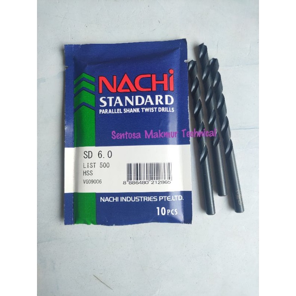 NACHI 6 MM Mata Bor Besi Drill Bit HSS 6MM