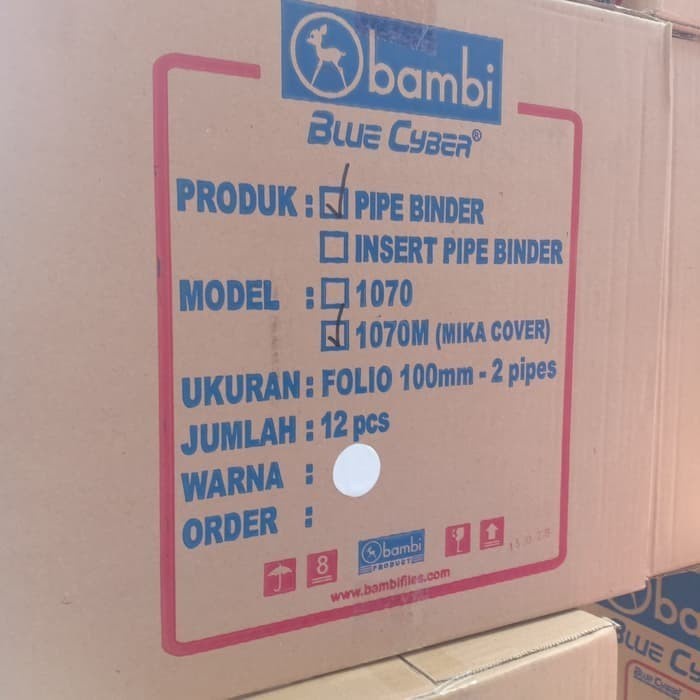 

Hadir Ordner Folio 100Mm Pipe Binder Bambi 1070 Gilaa!!!