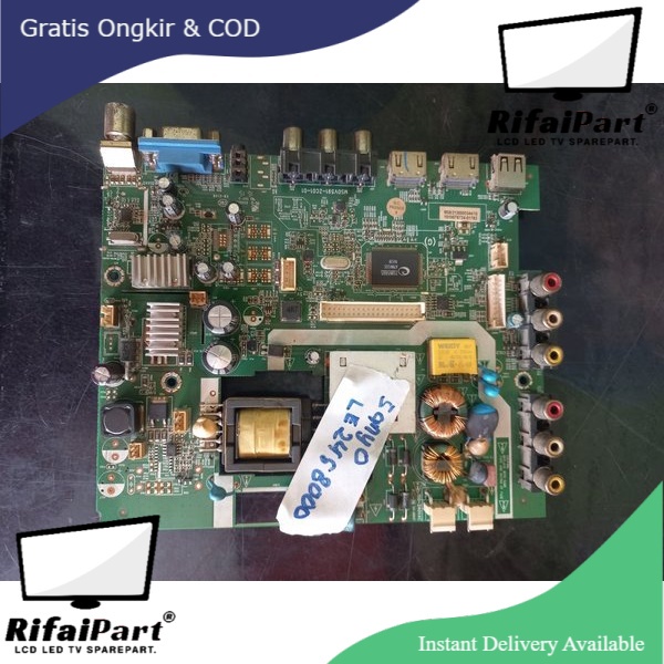 mesin tv led sanyo - mb - mainboard - mobo - sanyo - LE24S8000 - 24s8000