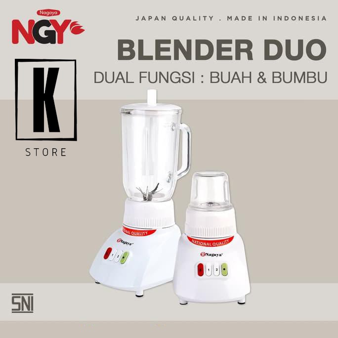Blender NAGOYA NGY - T 12GN6 Blender Kaca Duo 2 in1 + Gelas Bumbu