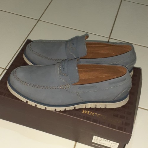 Sepatu Buccheri Casual Pria 100% Original - Biru, 41